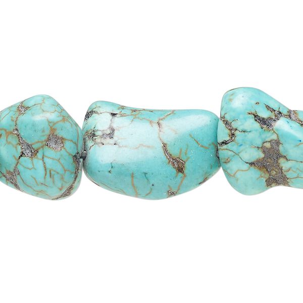 Magnesite 1pkg1, nugget bead 15.5-16 inch medium image number 0