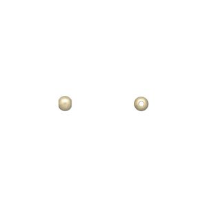 Bead, 14Kt gold-filled, 3mm seamless satin round. Sold per pkg of 4.