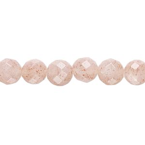 Pink flake moonstone 1pkg1, faceted round bead natural 8 inch 8mm