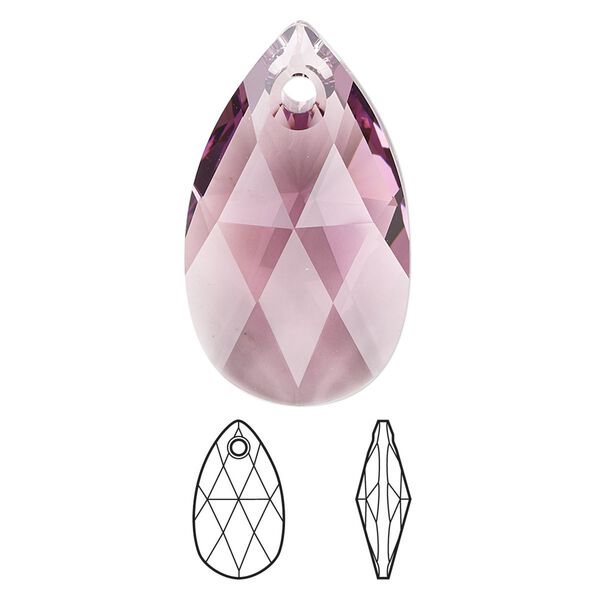 Drop 1pk iris, Crystal Passions® 28x17mm pendant pear 6106 image number 0