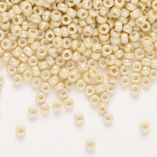 Seed bead, Miyuki, glass, pkg/250g, #8 rocaille, opaque rainbow pear (RR-488). image number 0