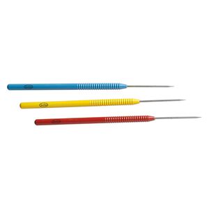 Soldering pick, titanium, red / blue / yellow, 6-1/2 inches with non-stick tips. Sold per 3-piece set.