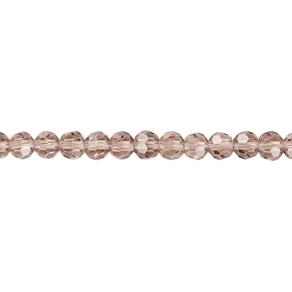Bead 1pk 32 facets transparent medium purple, Celestial Crystal® 4mm round 15.5-16 inch image number 0