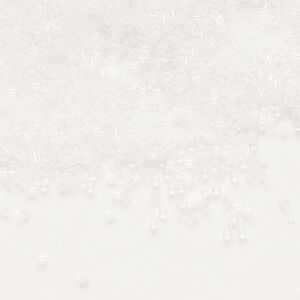 Seed bead, Delica®, glass, pkg/250g, #15 round, transparent crystal clear (DBS-0141).