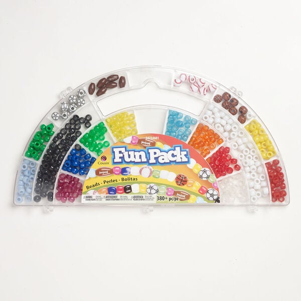 Bead mix 1pkg380, acrylic, mixed colors, 9x6mm-15.5x9mm crow and sports ball. image number 0