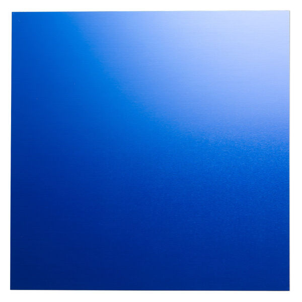 Sheet, anodized aluminum, blue, 5-3/4 x 5-3/4 inch square, 26 gauge. Sold individually. image number 0