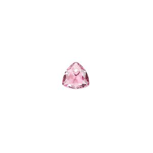 Drop 1pk rose, Crystal Passions® 8mm pendant trilliant cut 6434