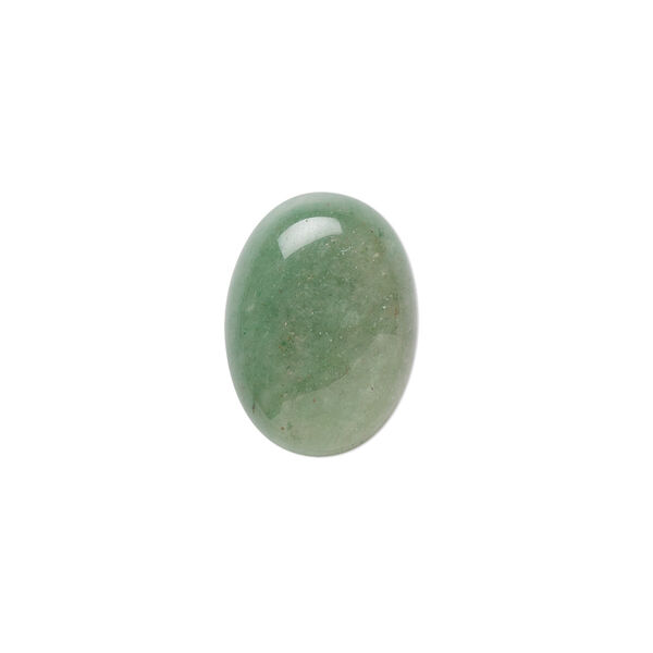 Cab 1pkg4 green aventurine, 18x13mm calibrated oval B grade, natural light to medium image number 0