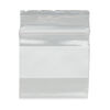 Bag, Tite-Lip™, plastic, clear and white, 1x1-inch top zip with block. Sold per pkg of 100. image number 1