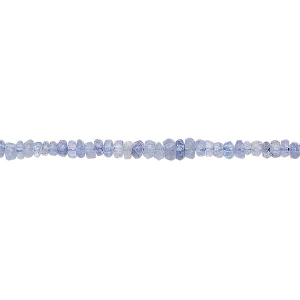 Tanzanite 1pkg1, hand-cut faceted rondelle bead 15.5-16 inch 2x1mm-3x2mm image number 0