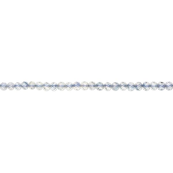 Tanzanite 1pkg1, hand-cut faceted round bead 15.5 inch graduated 1-2mm image number 0