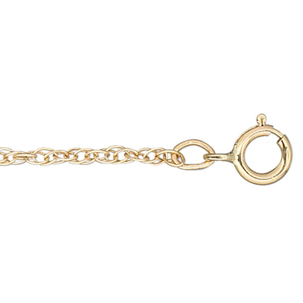 Chain, Gossamer™, 14Kt gold, 1.2mm rope, 18 inches with springring clasp. Sold individually. image number 0