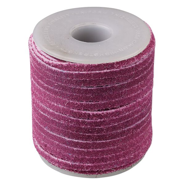 Cord, suede lace (dyed), purple, 3-4mm. Sold per 25-yard spool. image number 0