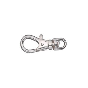 Clasp lobster claw 1pkg1 sterling silver, 19x9mm swivel, 1-strand