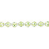 Bead, glass 1pkg8, opaque green and white, 12mm hand-painted round. image number 1