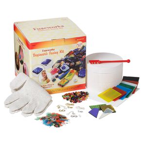 Fusing glass starter kit, Fusework™, includes microwave kiln. Sold individually.