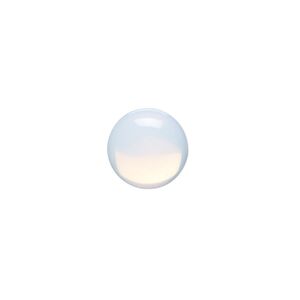 Cabochon, sea "opal" (glass), 12mm calibrated round. Sold per pkg of 10.