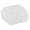 Organizer, Dot Box™, plastic, clear, 1-1/4 x 1-1/4 x 1/2 inch rectangle with pop-up lid. Sold per pkg of 8. image number 2
