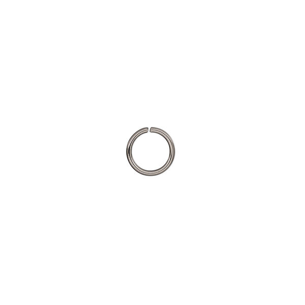 Jump ring, stainless steel, 7mm round, 5.5mm inside diameter. 20 gauge. Sold per pkg of 500. image number 0