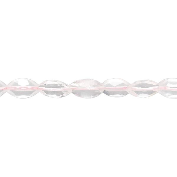 Rose quartz 1pkg1, faceted marquise bead natural 15.5-16 inch 9x5mm-10x6mm image number 0
