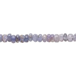 Tanzanite 1pkg1, hand-cut rondelle bead 14 inch 4x2mm-5x4mm