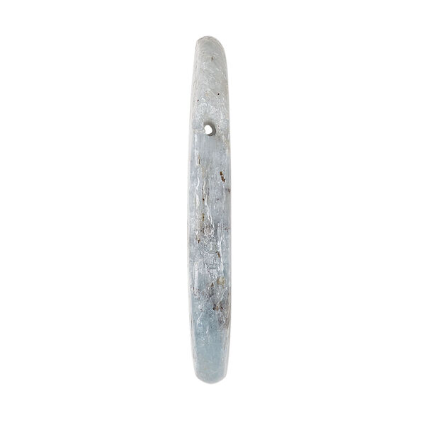 Blue kyanite 1pkg1, hand-cut top-drilled freeform bead natural 25x5mm-40x12mm image number 2
