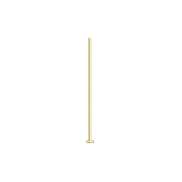 Head pin, 14Kt gold-filled, 1 inch, 22 gauge. Sold per pkg of 10. image number 0