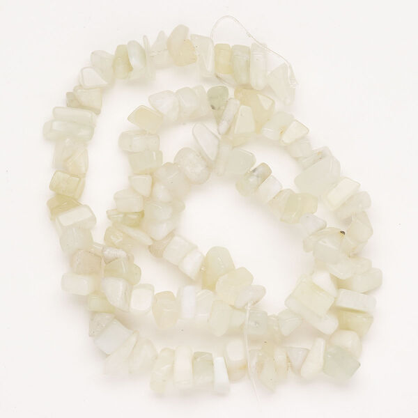 New "jade" 1pkg1, chip bead natural C+ grade, 14 inch mini to medium image number 0