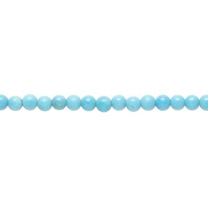 Magnesite 1pkg1, round bead 15.5 inch 3mm