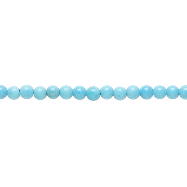 Magnesite 1pkg1, round bead 15.5 inch 3mm image number 0