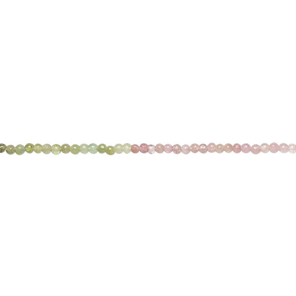 Multi-tourmaline 1pkg1, hand-cut round bead natural 14 inch 1-2mm image number 0