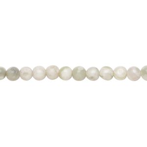 Peace "jade" 1pkg1, round bead natural 15.5-16 inch 4mm