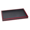Display tray cover, leatherette and fiber board, black and mahogany, 12-1/2 x 9 x 1 inches. Sold individually. image number 0