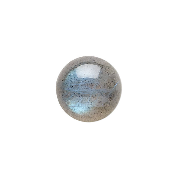 Labradorite 1pkg1, hand-cut calibrated round cab natural A- grade, 16mm image number 0