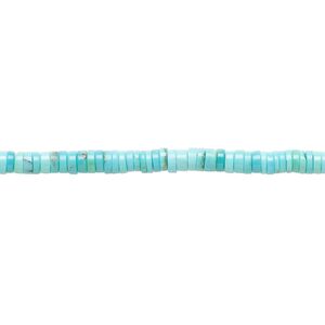 Sleeping beauty turquoise 1pkg1, heishi bead natural 15.5-16 inch 3x1mm-3x2mm