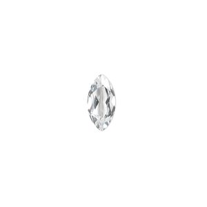White topaz 1pkg1, hand-cut faceted marquise gem natural 12x6mm