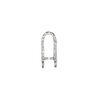 Bail, JBB Findings, ice-pick, antiqued sterling silver, 15x7mm leaf, 9mm grip length. Sold individually. image number 1