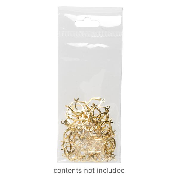 Bag, Clean-Vu®, plastic, clear, 4x2 inches with hole. Sold per pkg of 100. image number 0