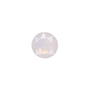 Chaton, crystal rhinestone, pink opal, foil back, 12.97-13.22mm faceted round, SS55. Sold per pkg of 2.