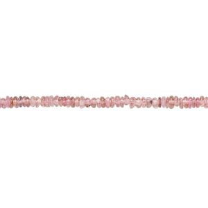 Pink tourmaline 1pkg1, hand-cut rondelle bead natural 12 inch 2x1mm-3x2mm