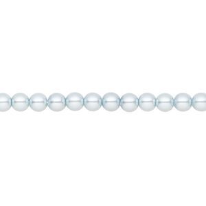 Pearl 600pk light blue, Preciosa Czech crystal 4mm round