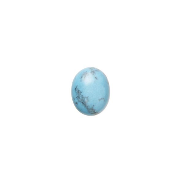 Turquoise 1pkg6, calibrated oval cab 10x8mm image number 0