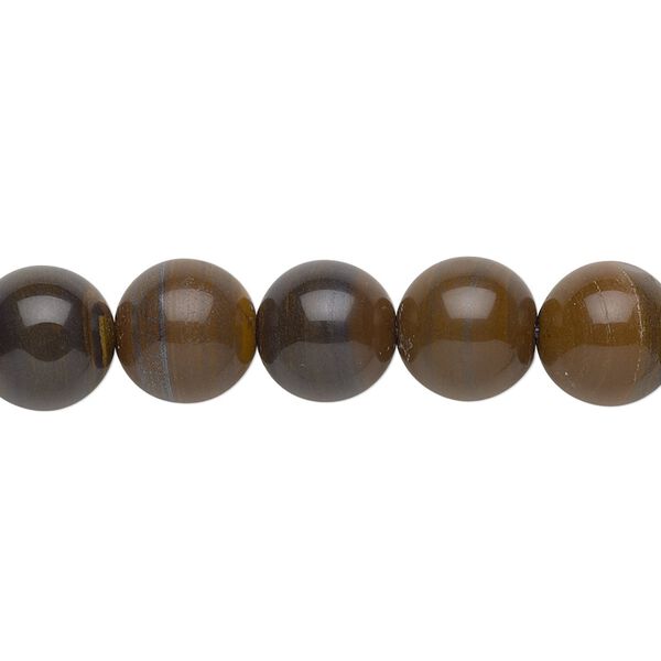 Tiger iron 1pkg1, round bead natural 15.5-16 inch 10mm image number 0