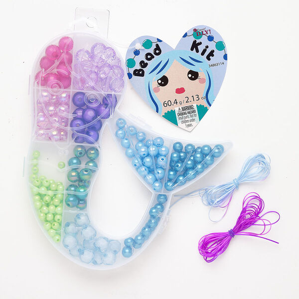 Acrylic 1pkg1, bead mix mixed colors mixed shapes 2 ounce 12mm / 5.5-10mm / 12mm image number 0
