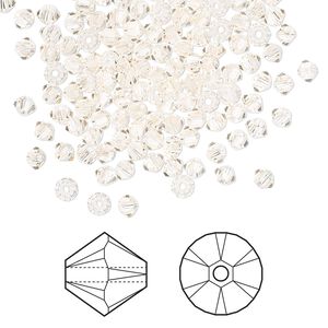 Bead 48pk silk, Crystal Passions® 3mm bicone 5328