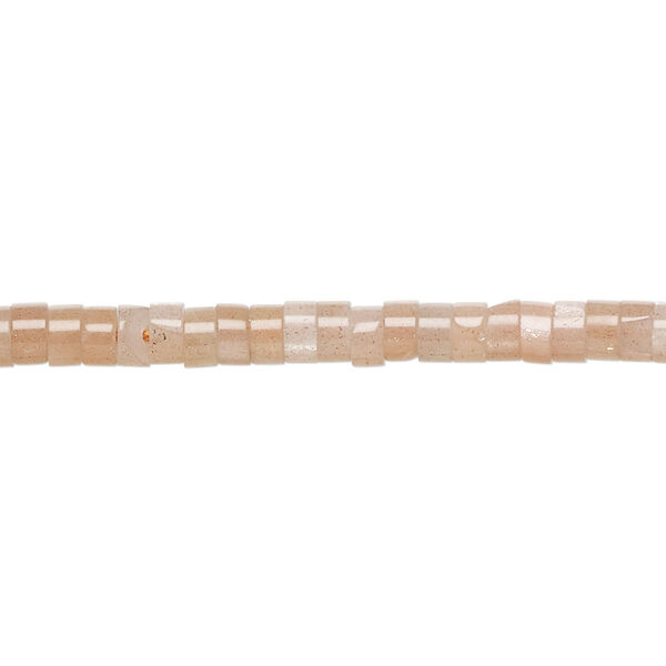 Sunstone 1pkg1, heishi bead natural B- grade, 8 inch 4x1.5mm-4x2.5mm image number 0