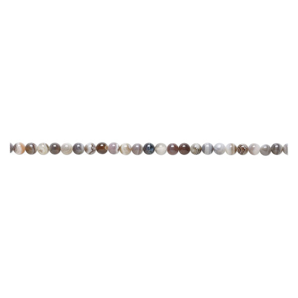 Botswana agate 1pkg1, round bead natural B grade, 15.5-16 inch 10mm image number 1