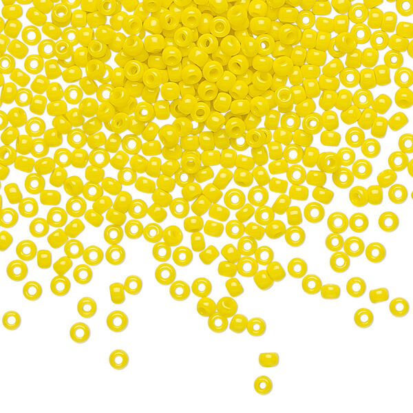 Seed bead, TOHO BEADS®, glass, pkg/7.5g, #11 round, opaque dandelion (TR-11-42). image number 0
