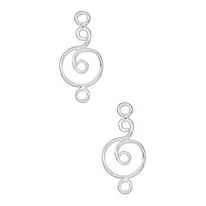 Link, sterling silver, 12x9mm wire circle. Sold per pkg of 2.