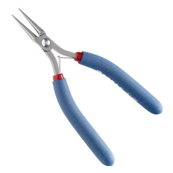 Pliers, Tronex®, 731 round-nose, steel and rubber, red and blue, 6-1/4 inches. Sold individually. image number 0